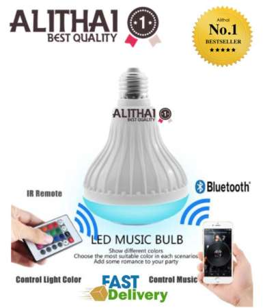 Alithai LED MUSIC BULB ลำโพงหลอดไฟพร้อมรีโมทไร้สาย Alithai LED MUSIC BULB ลำโพงหลอดไฟพร้อมรีโมทไร้สาย