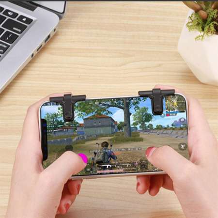 KSC Smartphone Mobile Gaming PUBG Trigger Fire Button Handle L1R1 Shooter Controller Shooting Tap Version 6.1