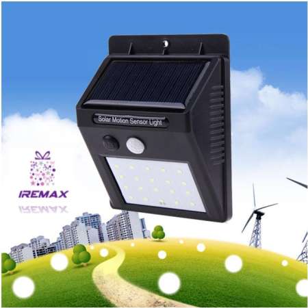 iRemax Solar motion sensor light ไฟติดผนังโซล่าเซลล์พลังงานแสงอาทิตย์ 20 led