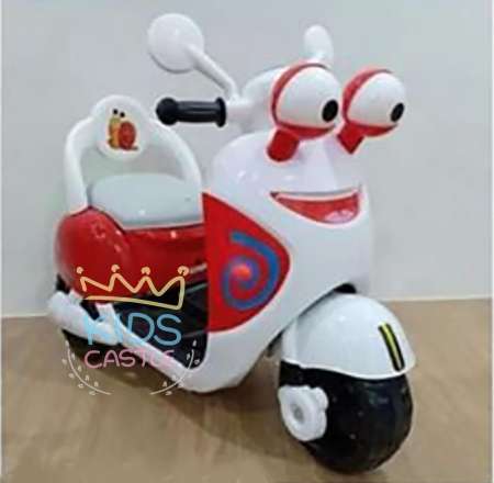 Kids castle รถแบตเตอรี่เด็กนั่งมีเสียงเพลงมีไฟต่อMP3ได้ ลายน้องหอยทาก