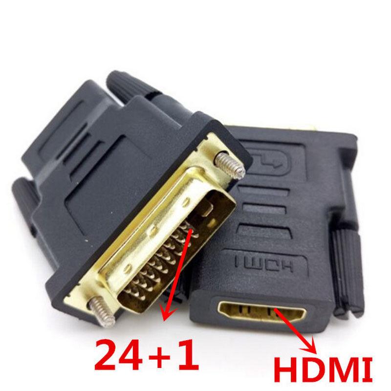 DVI 24+1 Male to HDMI Female Converter HDMI to DVI adapter Support 1080P for HDTV LCD Drop ship