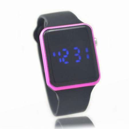 นาฬิกาข้อมือแฟชั่น ดีไซน์สปอร์ต กันน้ำ ระบบดิจิตอล หน้าปัดมีไฟ LED