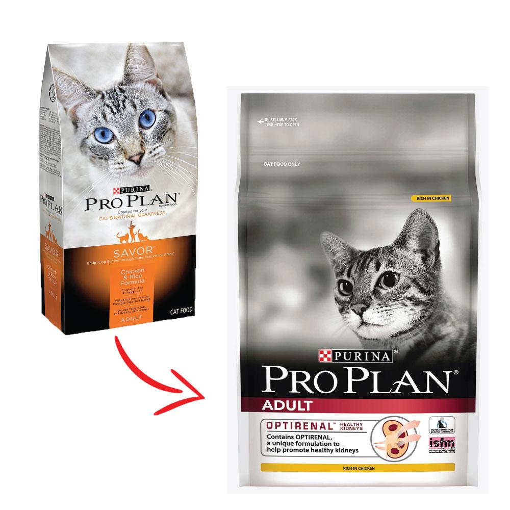 Pro Plan Chicken and Rice อาหารแมว สูตรไก่และข้าว สูตรใหม่ สำหรับแมวโตอายุ 1 ปีขึ้นไป (1.3 กิโลกรัม/ถุง)