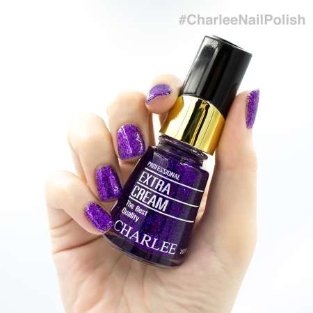 Charlee Nail Polish ยาทาเล็บชาลี 15 ml. สีกากเพชร เบอร์ 106