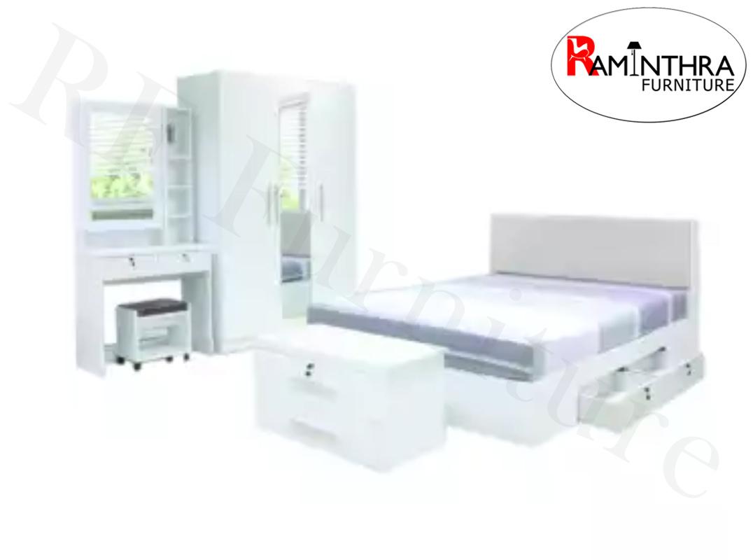 RF Furniture Bedroom Set ชุดห้องนอน DD รุ่น Milano Set ขนาด 5 ฟุต เตียง