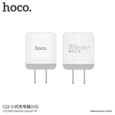 หัวชาร์จ hoco adapter high quality 2.4A ไฟเต็ม หัวชาร์จ คุณภาพสูง