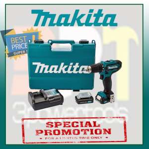 สว่านกระแทกไร้สาย ยี่ห้อ MAKITA รุ่น HP331DWYE (12V.MAX 1.5AH)