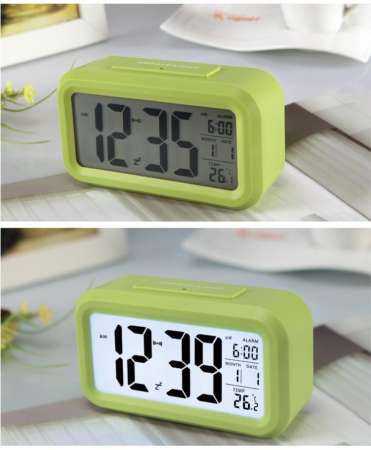 รีบเลยเดี๋ยวหมด Hakone นาฬิกาปลุกตั้งโต๊ะ นาฬิกาดิจิตอล แสดงวันที่ เดือน อุณหภูมิ แสง
Black Light ดูเวลาตอนกลางคืนได้ นาฬิกาปลุกเรื่องแสง นาฬิกาปลุก Alarm Clock new
step asia เจอแล้ว