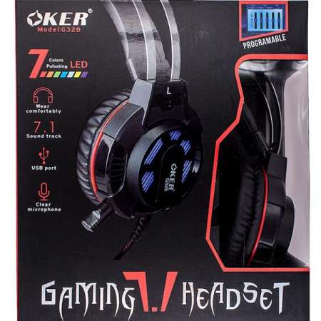หลุดกันอีกแล้ว OKER หูฟังเกมมิ่ง Headset usb 7.1 Gaming รุ่น G328 (เปลี่ยนได้7สี)
ลดราคามากๆ