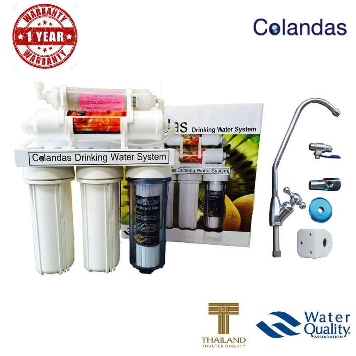 Colandas เครื่องกรองน้ำ 5 ขั้นตอน มีแร่ธาตุบำรุงร่างกาย รุ่นพิเศษ พร้อมอุปกรณ์ครบชุด (เฉพาะลูกค้าทาง LAZADA เท่านั้น)