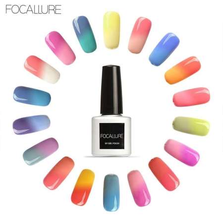 สีทาเล็บเจล Focallure เปลี่ยนอุณหภูมิ Temperature Change เบอร์T01-T30 7ml(ต้องใช้เครื่องอบ)