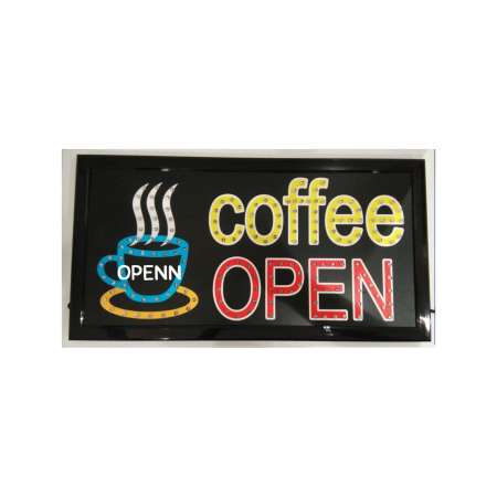 ป้ายไฟ COFFEE OPEN ร้านกาแฟ รุ่นSP05 LED SIGN ประดับตกแต่ง ป้ายแบบสำเร็จรูป