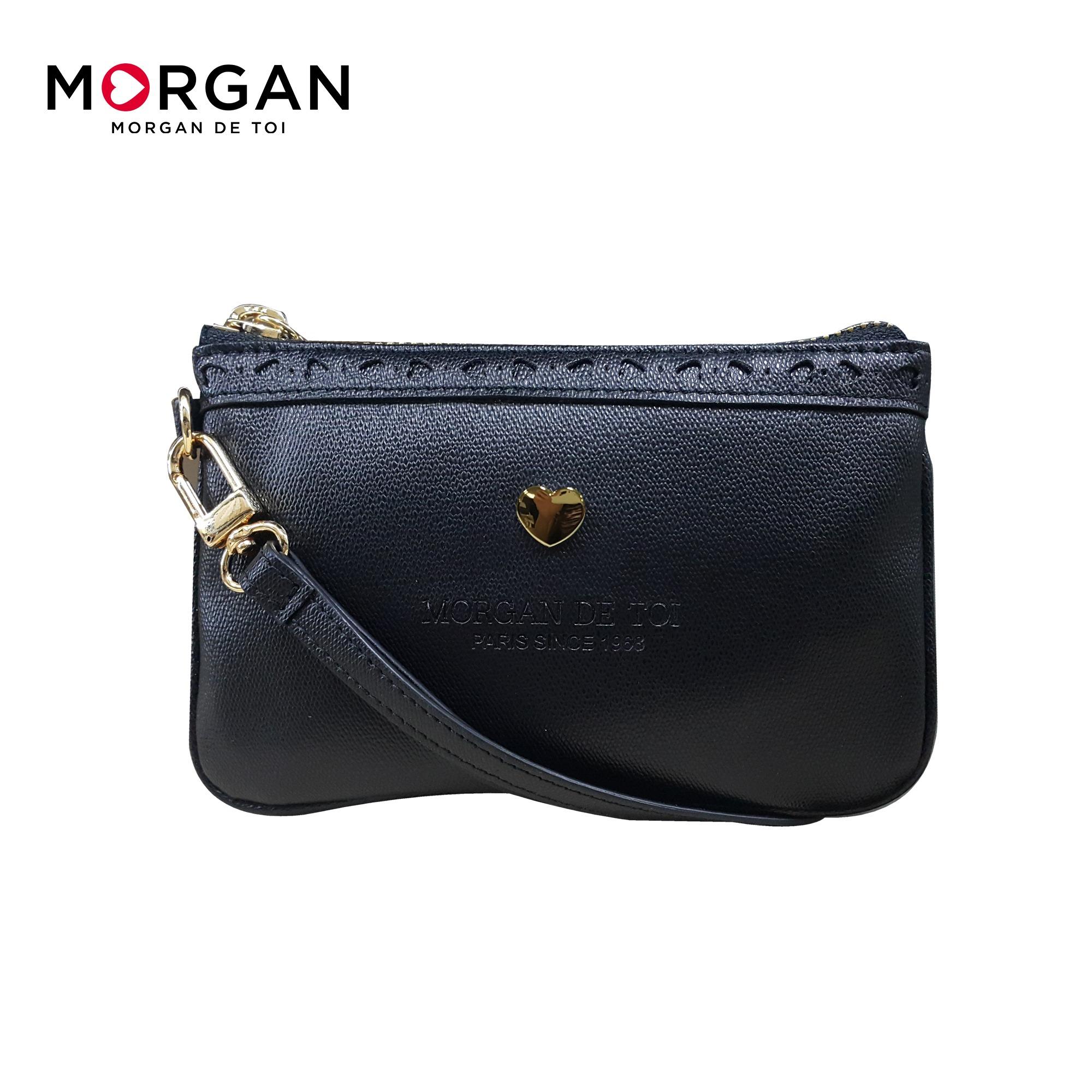 Morgan กระเป๋าสตางค์ซิป พร้อมสายสะพายคล้องมือรุ่น BELLINA 01