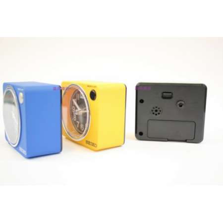 SEIKO Quiet Sweep (Snooze)นาฬิกาปลุก รุ่น QHE100S -สีบอร์นเงิน หน้าขาว