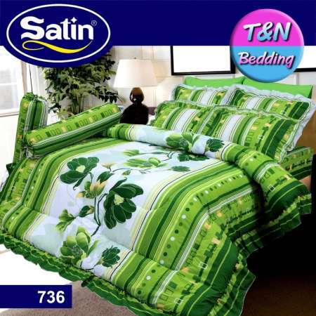 ส่วนลดโปรโมชั่น Satin ชุดผ้าปู 6 ฟุต (5 ชิ้น) (ไม่รวมผ้านวม) ซาติน ลาย
736 #Satin2017 มาใหม่ชั่วโมงนี้