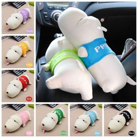 สเปรย์น้าหอมปรับอากาศ ตุ๊กตาดูดกลิ่นในรถ Car Cartoon Air Charcoal Bag Cute Dog (blue)