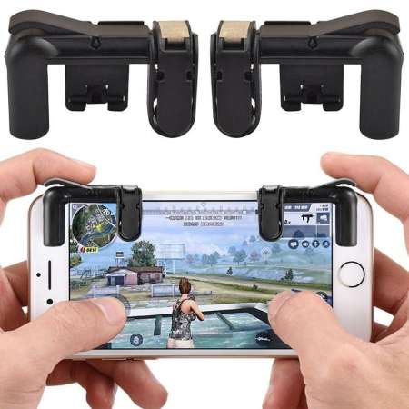 Auxiliary Control Lever Shooting Game Artifact Brisky 1 Pairs Gaming Trigger L1R1 Mobile Phone Android  IOS PUBG Fire Button Shooter Controller