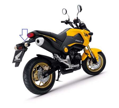 บังโคลนหลัง MSX125 รุ่นเก่า ปี 2013 สีดำด้าน