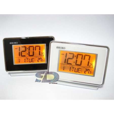 SEIKO DIGITAL นาฬิกาปลุก ดิจิตอล ตั้งโต๊ะ รุ่น QHL068K - สีดำ