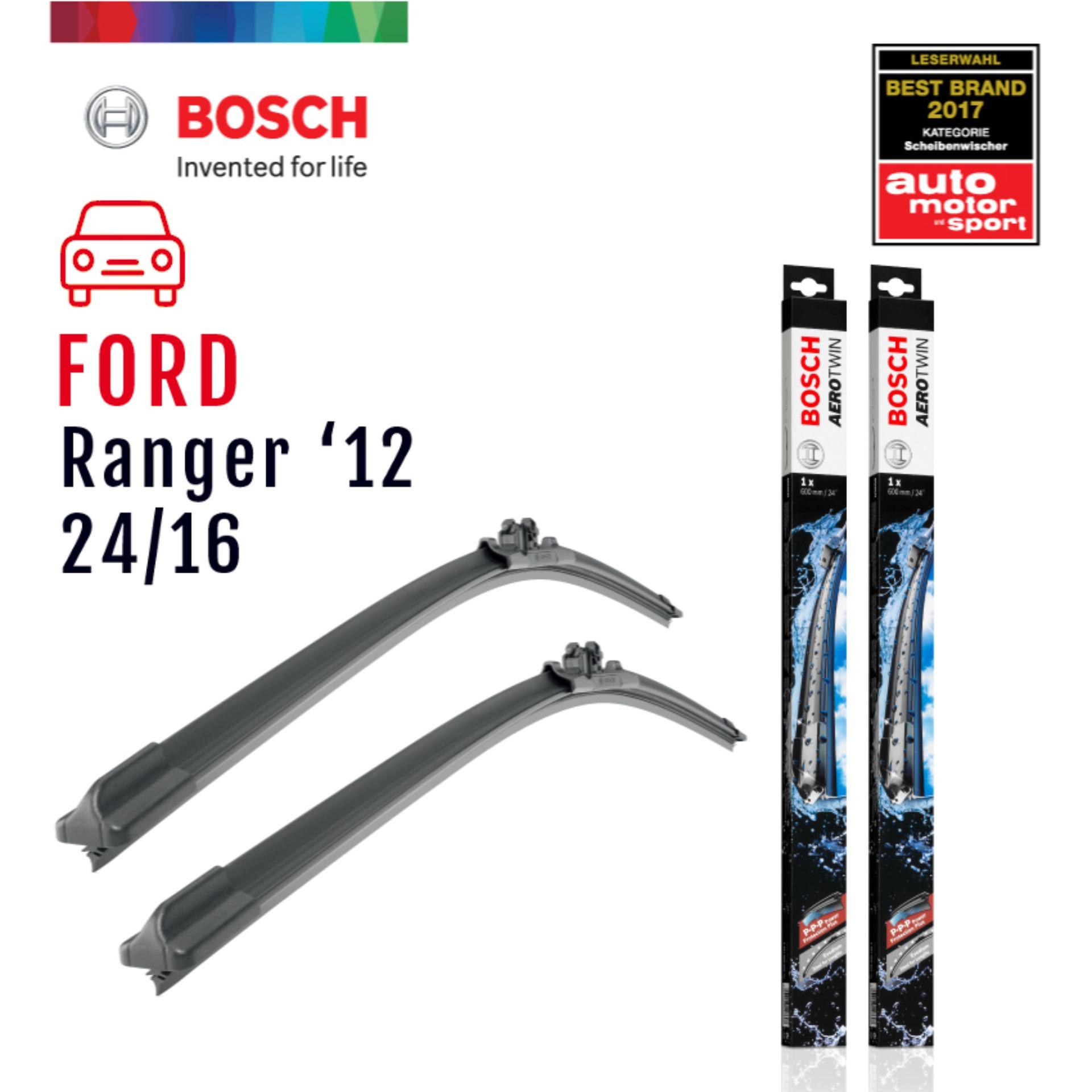Bosch ใบปัดน้ำฝน Ford Ranger ปี 2011-2015 ขนาด 24/16 นิ้ว รุ่น Aerotwin ...