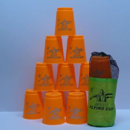 จัดส่งฟรี!!!!   Stack Cup เกมส์เรียงแก้ว    Magic flying stacked cup 12 PCS Rapid cup NO.P13  จัดส่งฟรี!!!!