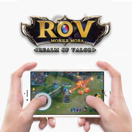 จอยเกม จอยสติ๊กสำหรับเกมส์มือถือ iphone/samsung (ROV, Mobile Legends, Fifa, NBA Live) joystick