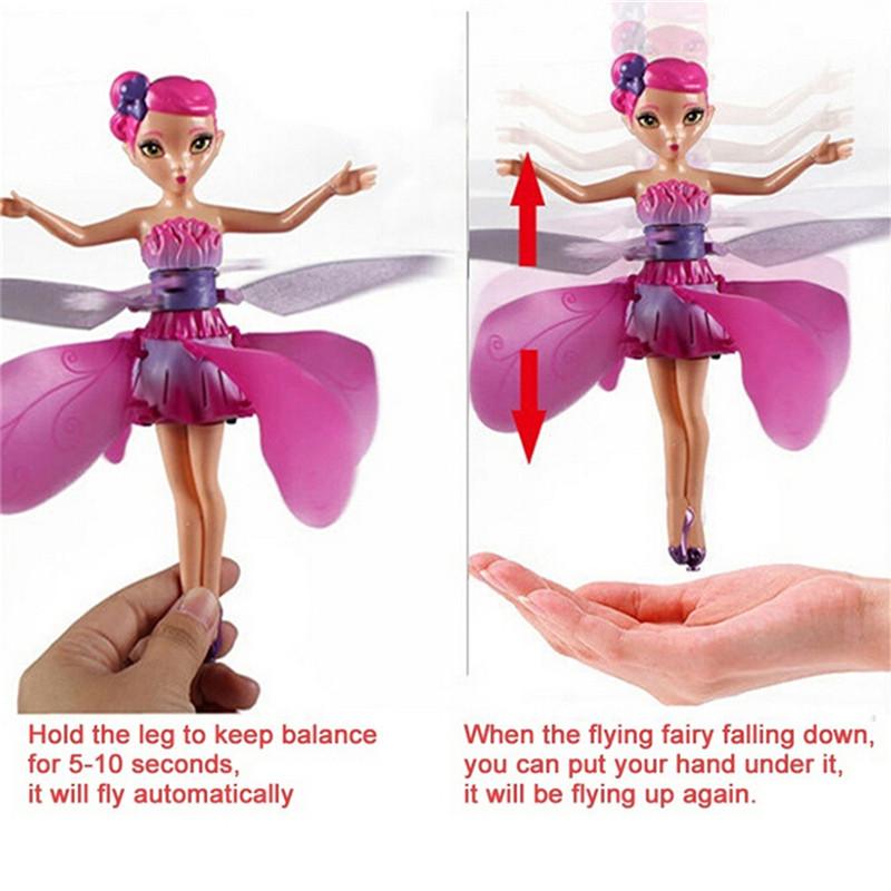 FLYING FARIY ของเล่นตุ๊กตา นางฟ้า บินได้ บังคับได้ด้วยฝ่ามือ พร้อมไฟกระพริบ