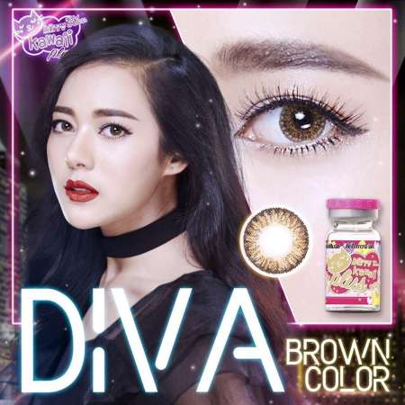 Kitty kawaii Mini Diva Brown บิ๊กอายสายตาสั้น 400 BY Kittykawaii มินิเล็กเท่าตาจริง