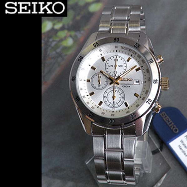 Seiko นาฬิกาข้อมือผู้ชาย Chronograph SNDC45P1 - White 