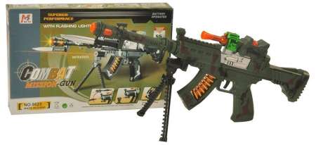 Combat Mission Sniper ปืนกลของเล่น มีเสียง มีไฟ สีสันสวยงาม 