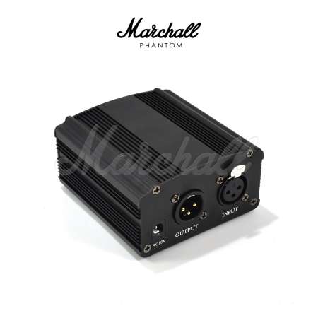 Marchall 48V Phantom เครื่องขยายไมโครโฟน คอนเดนเซอร์ ไฟเลี้ยง 48โวลท์ เพื่อใช้งานกับเครื่องเสียง มิกซ์เซอร์ คอม ซาวการ์ด โน๊ตบุ๊ค คาราโอเกะ สะดวกในการเคลื่อนย้าย ใช้ควบคุม Sound ซาวด์ งานเครื่องเสียง ภายใน กลางแจ้ง Event ครบให้เสียงชัดเจน