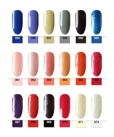 Gelpolish ยาทาเล็บเจล สีเจล สียาทาเล็บเจล เนื้อสีแน่น ติดทนนาน 15ml. (เบอร์ 001-024) (สีเจลต้องอบด้วยเครื่องUV/LEDเท่านั้น ไม่สามารถแห้งเองได้)