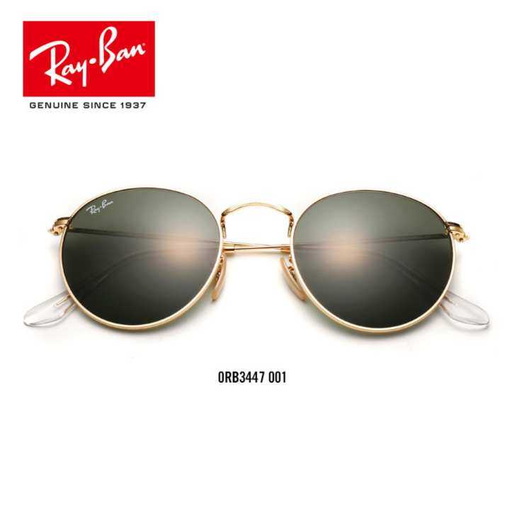 Ray Ban Round Metal Rb3447 001 Size 50 Th