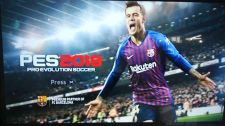 เเผ่นเกม ps2 PES 2019 เมนูภาษาอังกฤษ อัพเดทนักเตะ  100% ( แผ่นไรท์ )