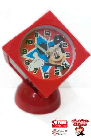 นาฬิกาปลุกตั้งโต๊ะ สไตล์มิกกี้เม้า เสียงดัง ดีไซน์สวย