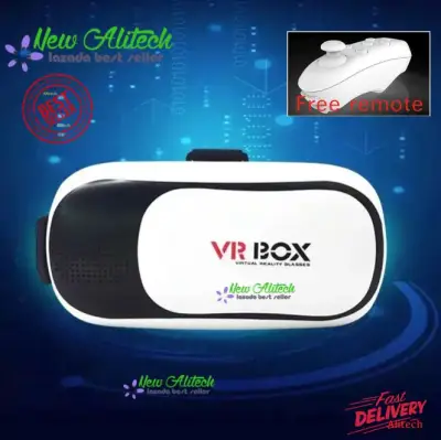 New Alitech VR Box 2.0 VR Glasses Headset แว่น 3D สำหรับสมาร์ทโฟนทุกรุ่น แถมฟรี Remote Joystick