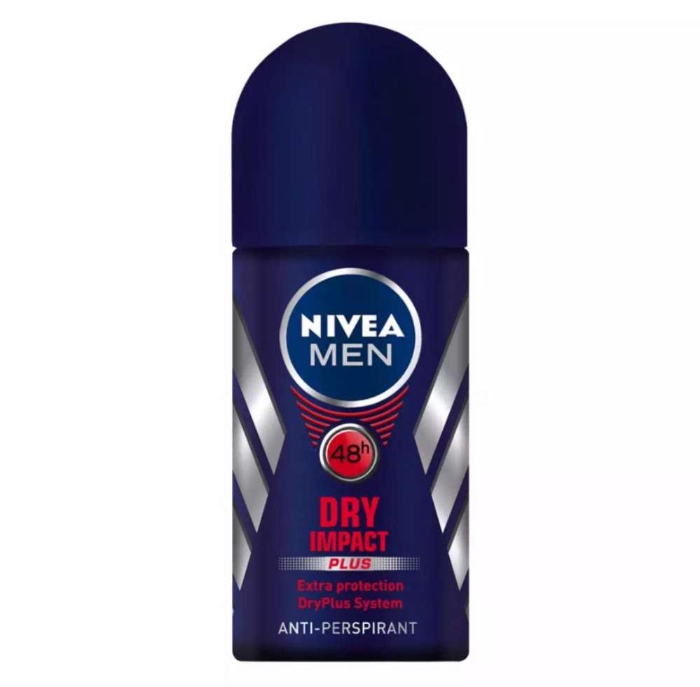 นีเวีย ลูกกลิ้ง ผู้ชาย ขวดใหญ่ 50มล. Dry Compact Nivea Roll On 50ml.