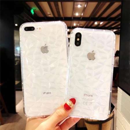 เคสไอโฟน 6 พลัส, 6s พลัส /Case I phone 6 plus, 6s plus เคสใสนิ่ม 3Dเพชร ลายอยู่ด้านใน คลุมรอบเครื่อง กันกระแทก งานสวย กระชับมือ
