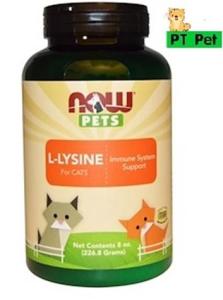 L-Lysine Powder For CATS ไลซีน แมว  Lysine cat สำหรับแมว  226 กรัม