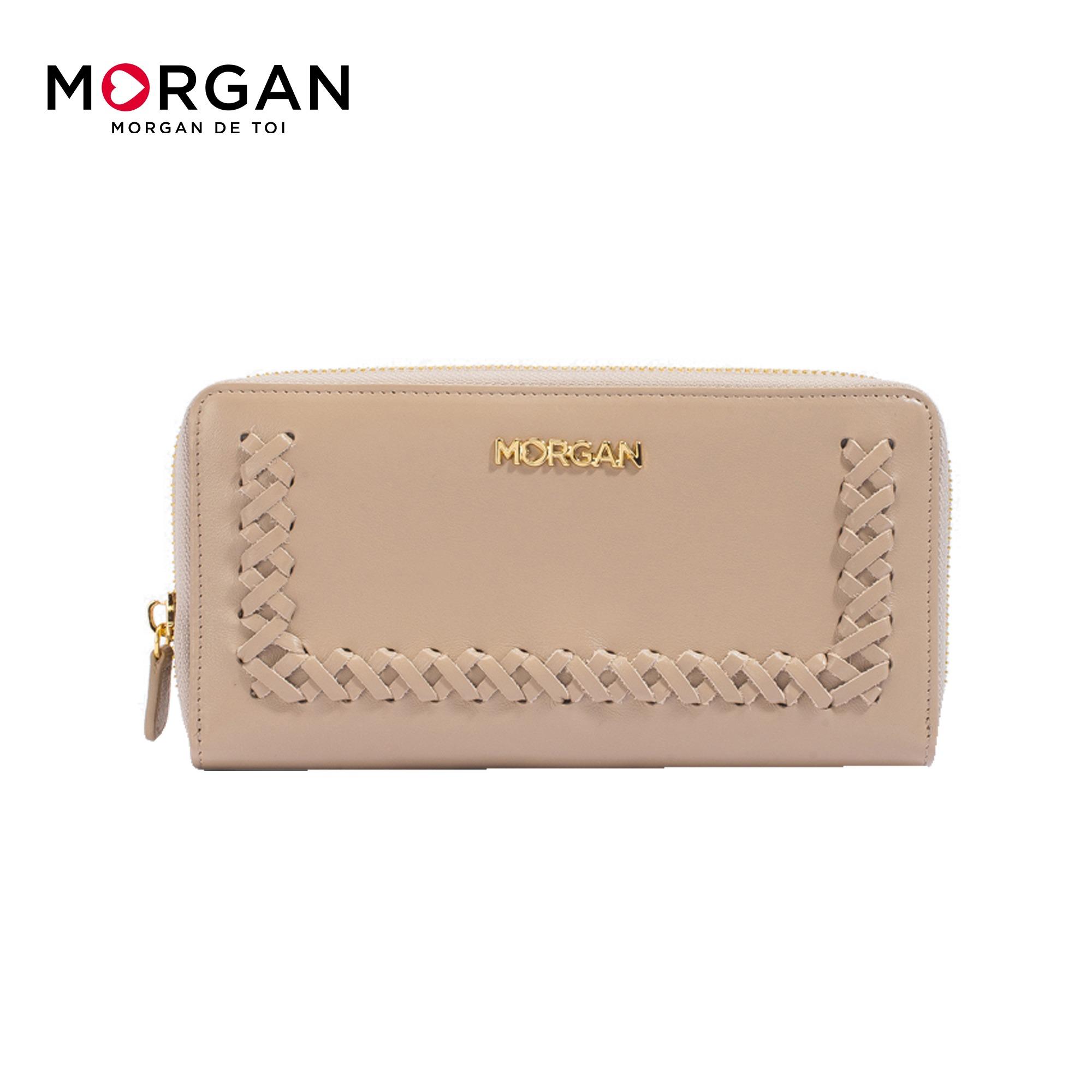 MORGAN BAGS กระเป๋าสตางค์หนังแท้ ซิปรอบ รุ่น CELIA 02