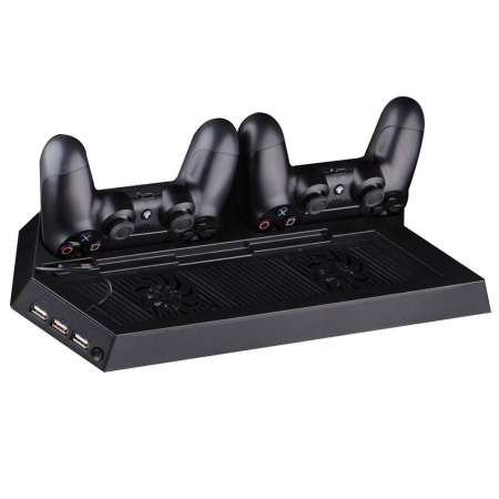 PS4 Cooling Vertical Stand with 2 Controller Charging Dock