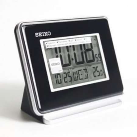 SEIKO DIGITAL นาฬิกาปลุก ดิจิตอล ตั้งโต๊ะ รุ่น QHL068K - สีดำ