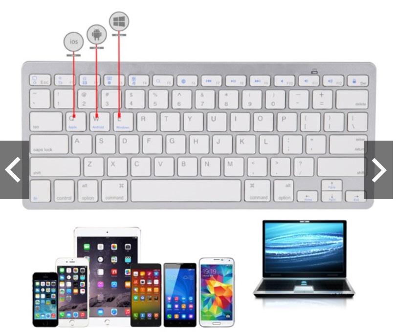 คีย์บอร์ด บูลทูธ ใช้ได้ทั้ง Android & IOS BK3001 มีภาษาไทยและอังกฤษ์บ