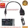 3.5mm Male Audio Jack to USB Female OTG Converter Adapter Cable (Black) - intl 