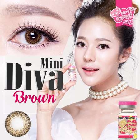 Kitty kawaii Mini Diva Brown บิ๊กอายสายตาสั้น 400 BY Kittykawaii มินิเล็กเท่าตาจริง