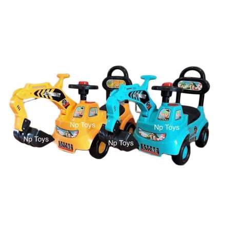   Np Toys รถแมคโครขุดดิน ขาไถ มีเสียงดนตรี 