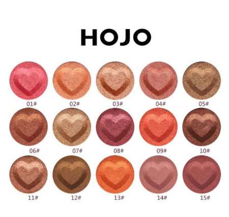 HOJO eyeshadow  รูปหัวใจMatte Glitterชุด Palette กันเหงื่อ ของแท้ 100% เบอร์ #7