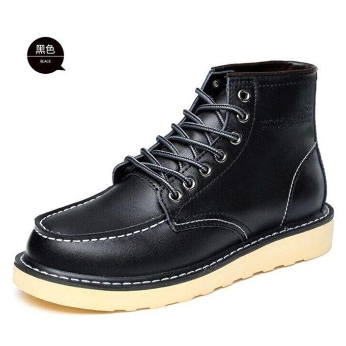 (ลดล้างสต๊อก) Martin BOOTS ชายอังกฤษ trainers Hi-Top trainers รองเท้าหนังผู้ชายแนวโน้มผู้ชายรองเท้าสั้นทำงาน Boot ฤดูใบไม้ร่วงสไตล์เกาหลี M จัดส่งฟรี COD (Cash on Delivery) การจัดส่งคลังสินค้าภายในประเทศ