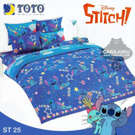 ขายสินค้าคุณภาพ TOTO ชุดผ้าปูที่นอน (ไม่รวมผ้านวม) เตียงคู่ 6 ฟุต สติช Stitch ST25 (ชุด
4 ชิ้น) กำลังฮอตฮิต