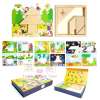 Todds Kids Toys ของเล่นเสริมพัฒนาการ ชุดต่อ Tangram 14 ภาพในกล่องเก็บอย่างดี